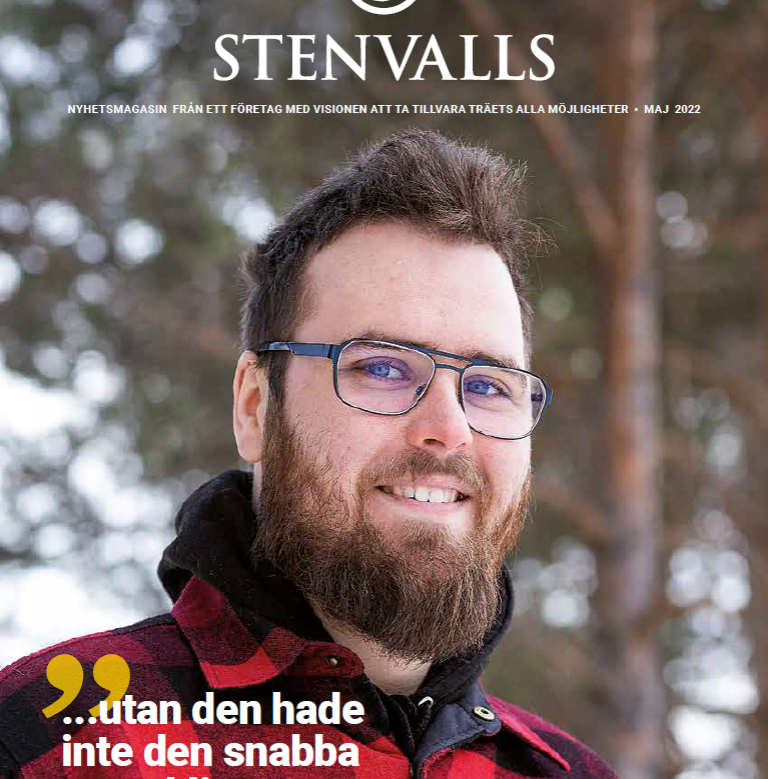 Stenvalls magasinet en företagstidning med information om aktuella händelser inom Stenvalls Trä